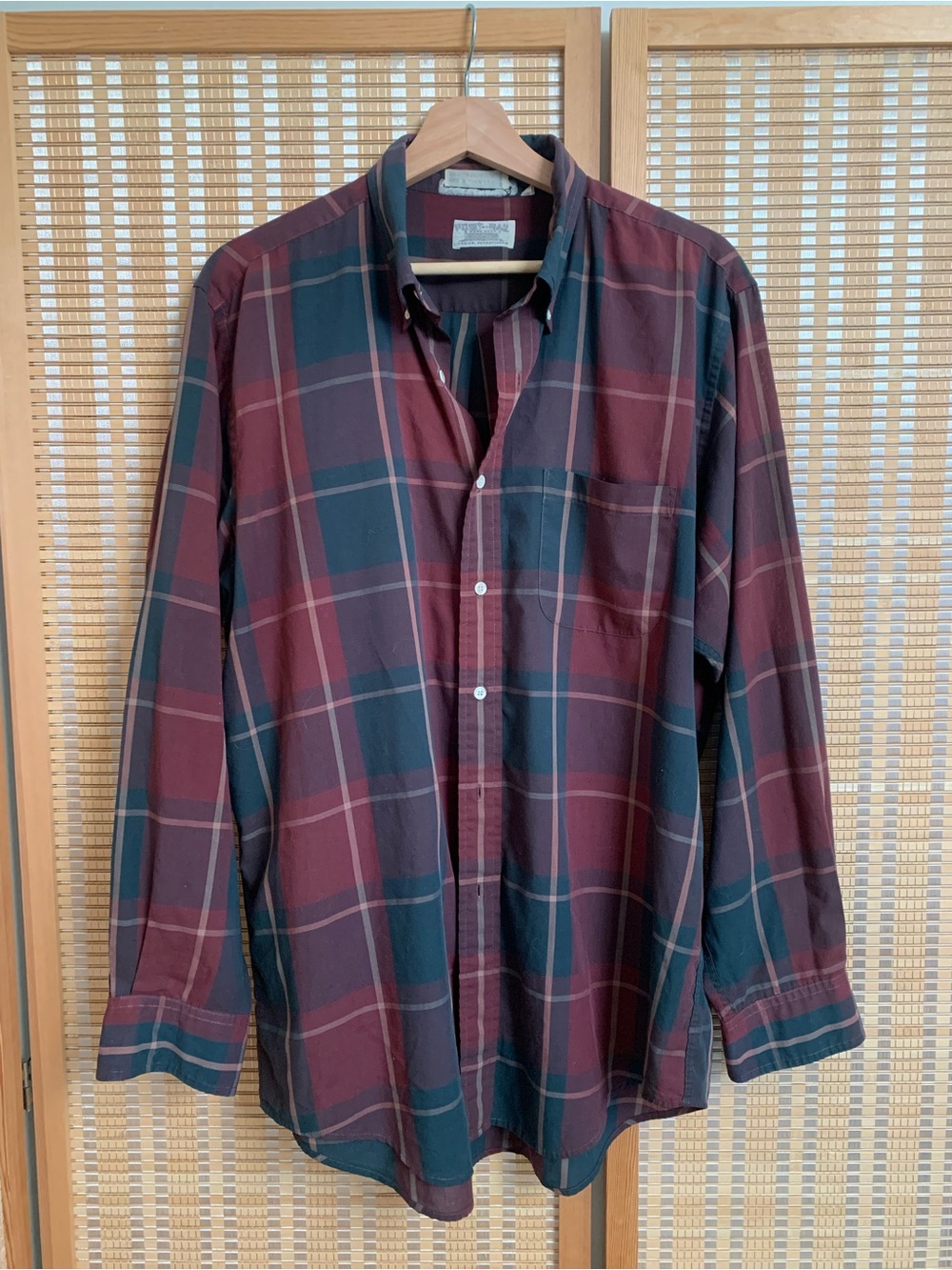 Vintage Post & Rail Men's Plaid Button-Down Shirt
